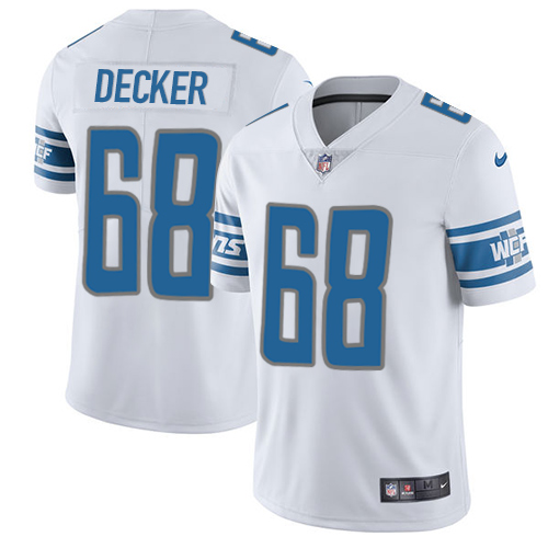 2019 Men Detroit Lions 68 Decker white Nike Vapor Untouchable Limited NFL Jersey